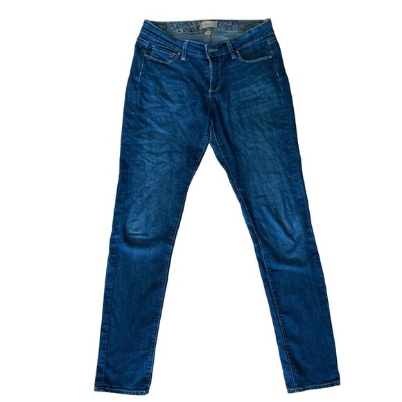 Vintage Paige Denim Peg Medium Wash Skinny High-rise Ankle Jeans SZ 28 - Picture 1 of 4